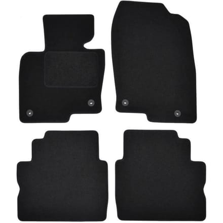 Tapis de sol - Mazda - CX-5 - Velours noir - Ajustement précis - Renforcé sous les pédales