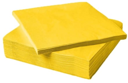 Servetten Geel - 100 stuks