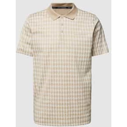 Regular fit poloshirt met all-over motief