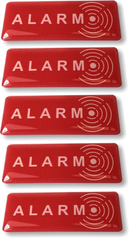 Afschrikstickers - Dievenwerend - Beveiliging Huis - Extra Dik - 19x49mm