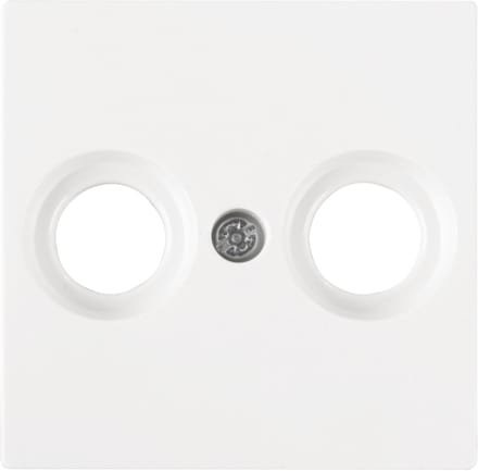 Merten System M centraalplaat - radio/tv - polarwit