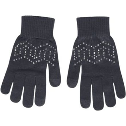 Pieces Grijze Gerecycleerde Polyester Handschoenen