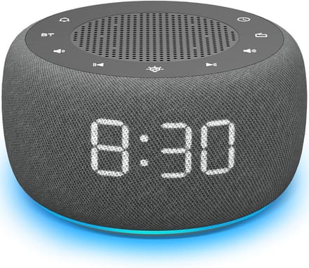 Digitale Wekker - Wekkerradio - Reiswekker - Ruimtegrijs