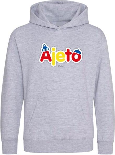 Hooded sweater Ajeto Grijs 7-8