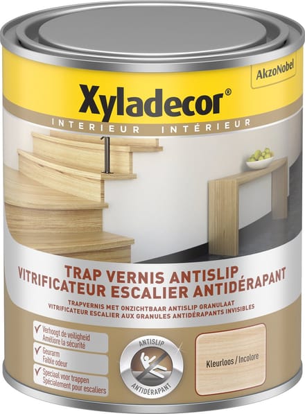 Xyladecor - Trap Vernis Antislip - Kleurloos - 0,75 L