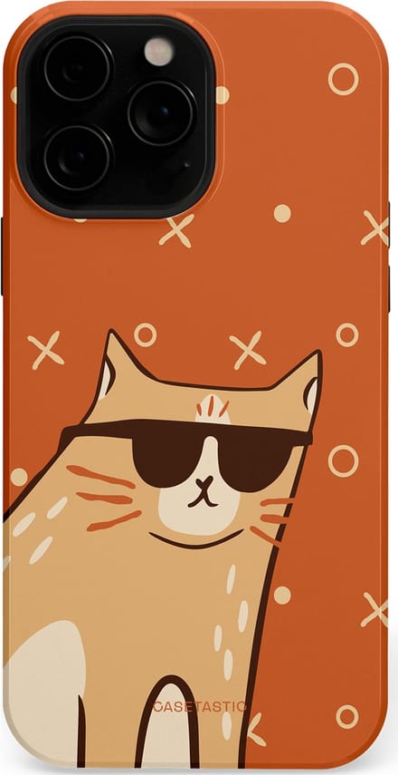 Casetastic hoesje geschikt voor Apple iPhone 13 Pro Max - MagSafe - Dubbellaagse bescherming - CoolCat - Fashion Case - Terracotta Crème