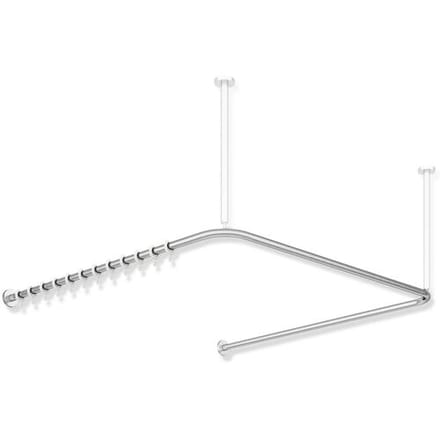 HEWI System 900 curtain rail U-shaped, for shower tray 100 x 100 cm 900.34.30040
