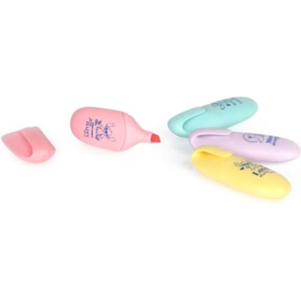 Stitch pastel mini highlighters, 4 stuks