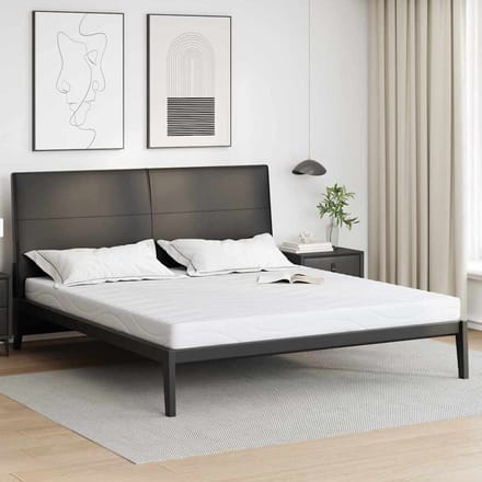 vidaXL - Matras - Medium - 200 - x - 200 - cm - Wit