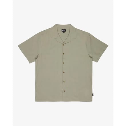 Billabong Vacay Linen Overhemd Met Korte Mouwen Groen S Man