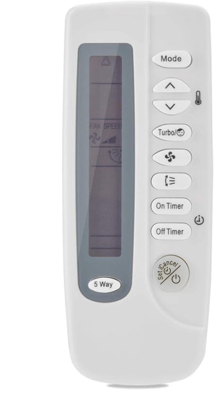 NTHProducts - Airconditioning Afstandsbediening - Universeel - LCD Display - Wit - Timer functie - Geschikt voor Samsung Airconditioning