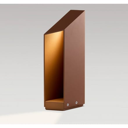 MARSET LED sokkellamp Domus hoogte 37 cm roestkleurig aluminium