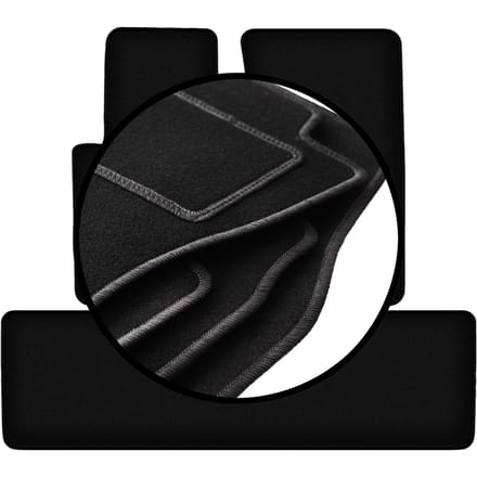 Complete set veloursmatten voor: Mercedes G W461 off-road (1978-2008)