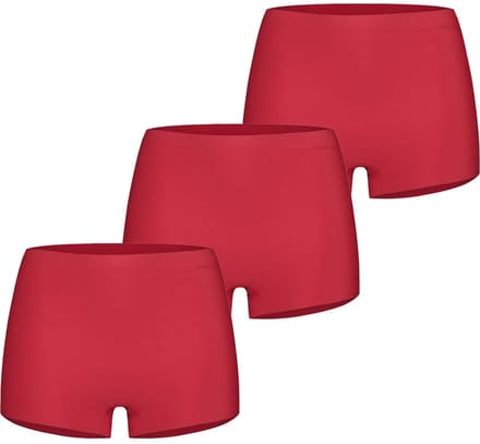 Ten Cate 3-pack Secrets dames boxershort 30178 - Voordeelverpakking - Multipack - Aanbieding - Rood / M