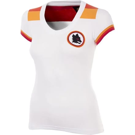COPA - AS Roma 1978 - 79 Uit Dames Retro Voetbalshirt - Dames - Wit - XL