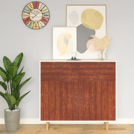 vidaXL - Meubelfolie - zelfklevend - 500x90 - cm - PVC - acaciakleurig