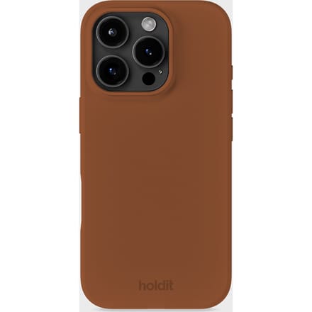Phone Case Silicone Almond Brown iPhone 16 Pro