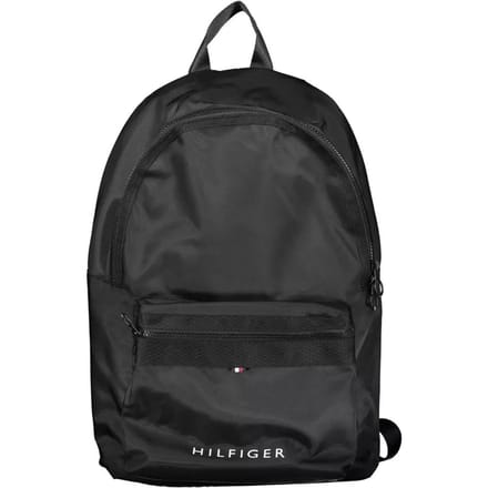 Tommy Hilfiger - Rugzak - Zwart - Laptopvak - Gerecycleerd Polyester