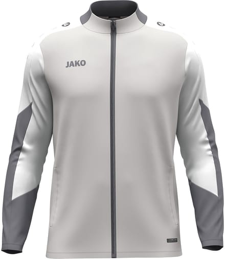 Jako Dynamic Polyestervest Kinderen - Lichtgrijs / Wit / Grijs | Maat: 152