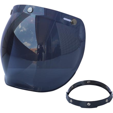 Helm Bubble Vizier Motorhelm Voorruitlens met klapbeugel voor 3Snap open helmen donkerbruine kleur