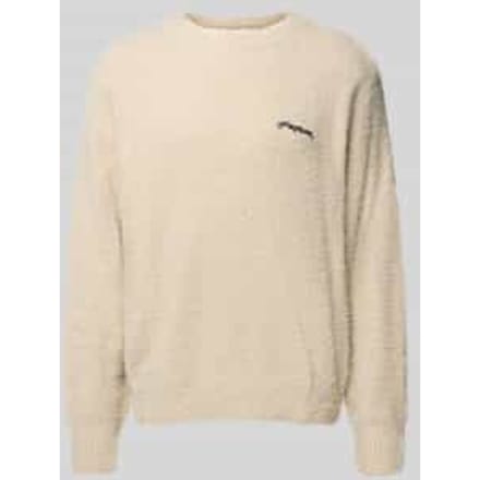 Gebreide pullover met ronde hals, model 'Vernen'