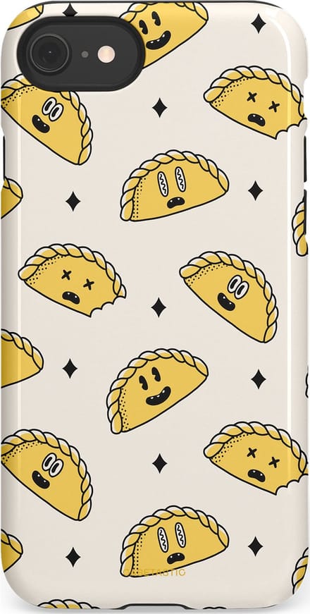 Casetastic hoesje geschikt voor Apple iPhone SE / Apple iPhone 7 / Apple iPhone 8 - Dubbellaagse bescherming - Pastei gerei - Fashion Case - Wit Goud Beige Lichtgrijs