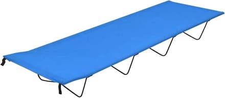 Campingbed - Veldbed - Outdoor slapen - Robuuste stalen frame - 180x60cm - Blauw