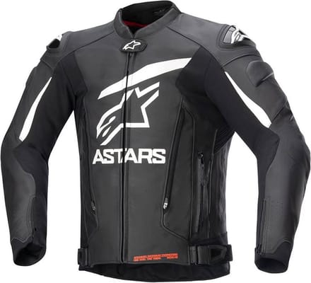 Alpinestars GP Plus V4 Leren Jas Zwart Wit - Jas