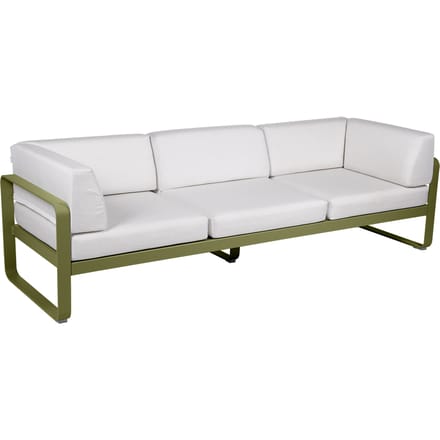 Fermob BELLEVIE club sofa 3 zits - D3 Pesto - 81 witgrijs