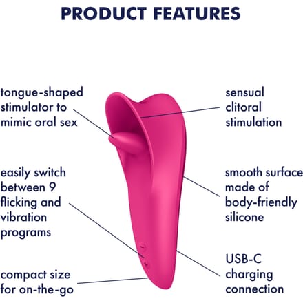 Satisfyer 'Tongue Master', 14 cm