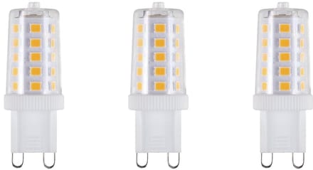 SPL G9 LED Lamp 3W - Warm Wit - 320lm - LED Buislamp T17 - 3 Stuks - 2700K - 230 Volt