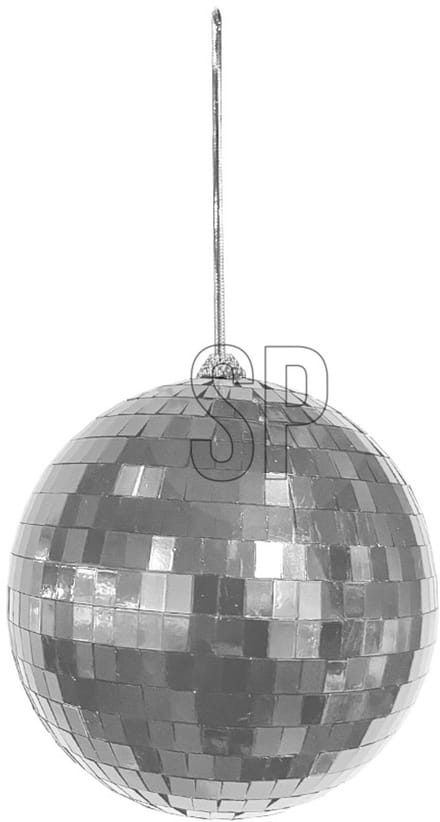Home & Styling kerstbal spiegelbal 15cm zilver feestdecoratie.