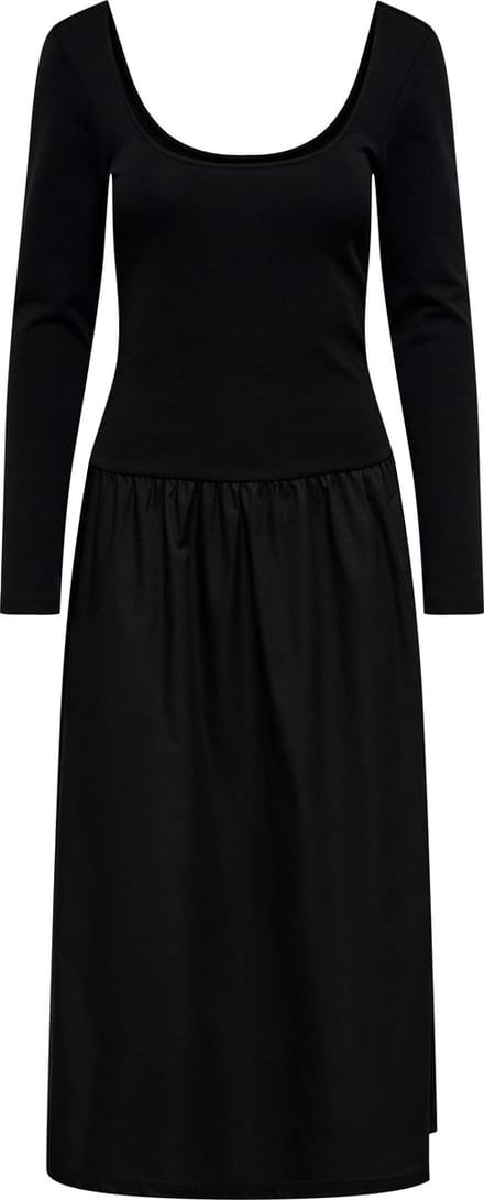 ONLY - ONLKATI L/S U-NECK DRESS CS JRS - Dames - Maxi jurken