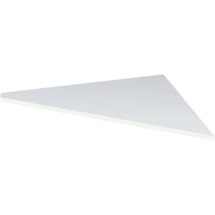 Verbindingsplaat Toledo, voor bureautafels, 90°-hoek, B 850 x D 850 mm, wit