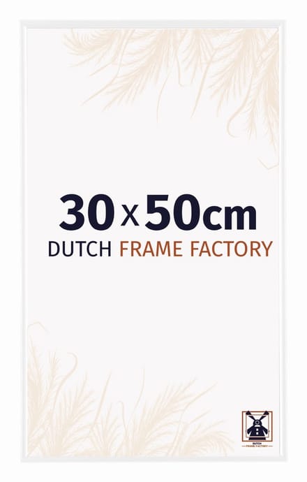 Fotolijst 30x50 cm - Kunststof - Wit Hoogglans - Easy