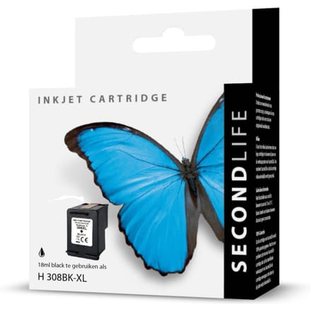 SecondLife - HP 308 XL Black