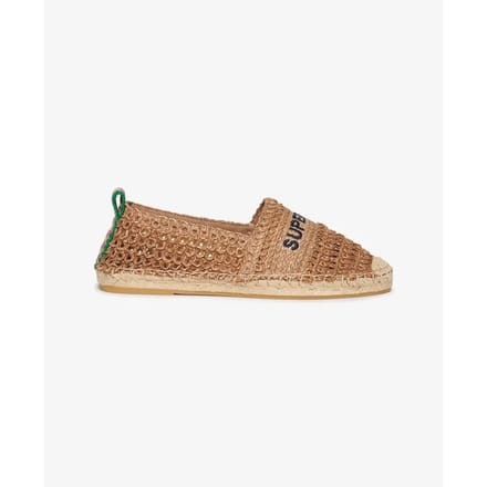Superdry - Raffia espadrille met borduursels - Dames - Espadrilles
