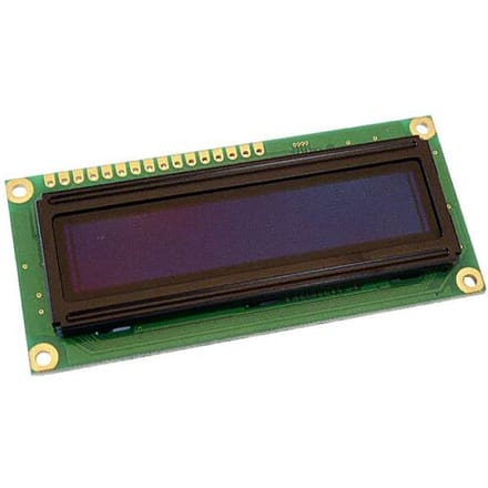 Display Elektronik OLED-module Geel Zwart 16 x 2 Pixel (b x h x d) 80 x 10 x 36 mm DEP16201-Y