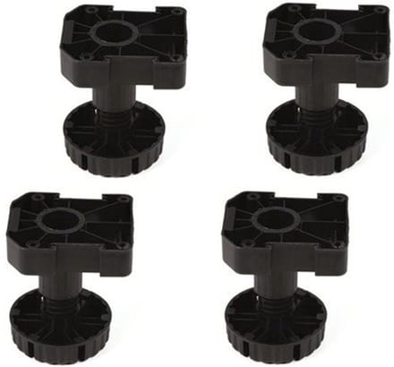 Set van 4 stelpoten 88-130 mm - opschroefmodel