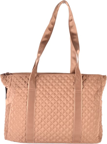 Giuliano nylon schoudertas Benthe - Caramel - Gestikt - Zijvakken