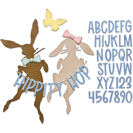 Sizzix Thinlits Ponssjabloon "Hippity Hop by Tim Holtz"