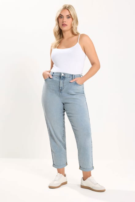Yours Blauwe Boyfriend Jeans Size 52