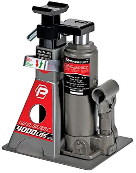 Compacte 2 Ton Hydraulische Flessenkrik en Jackstand voor Auto's en SUV's