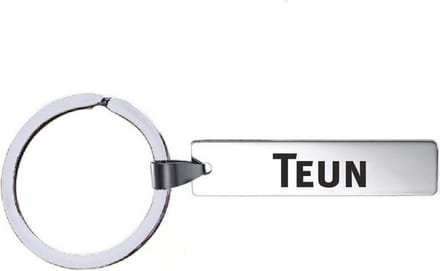 Sleutelhanger Met Naam - Teun - RVS