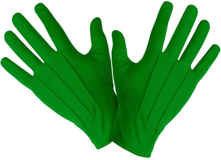 Groene handschoenen