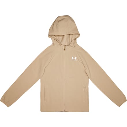 Under Armour Vibe Trainingspakken Kinder - Beige - Maat 137 - 149 CM - Poly Woven