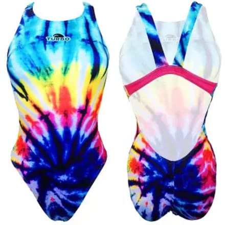 Turbo Wide Strap Swirl Zwemkleding Blauw M Vrouw