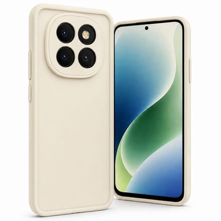 Geschikt voor Xiaomi Redmi Note 15 Pro 5G Hoesje - Siliconen Matte Back Cover - Creme