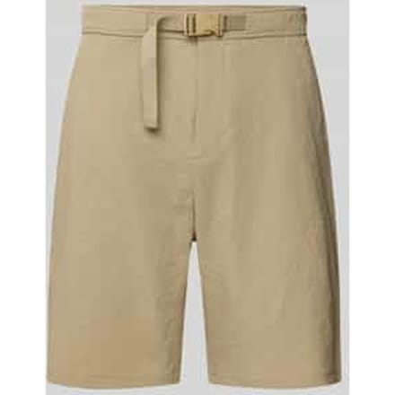 Korte broek met riem en achterzakken