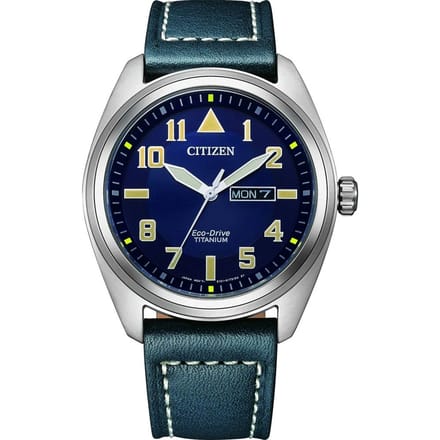 Citizen BM8560-45LC Horloge - Leer - Blauw - Ø 42 mm